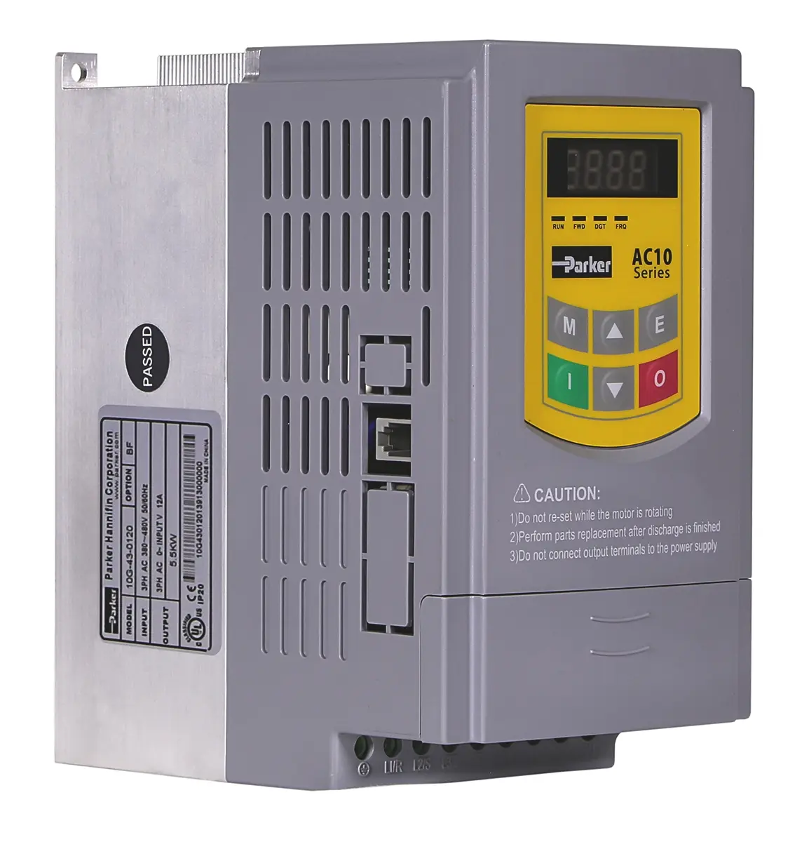 Produktfoto 1 von Parker AC10 3-Phasen Frequenzumrichter 1.1 kW 480 V 3 A 590Hz