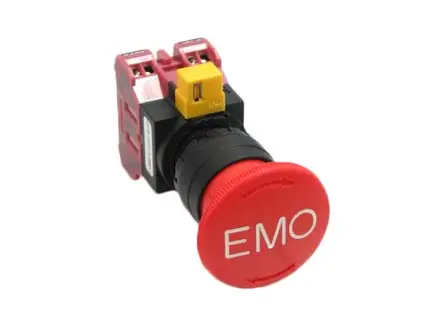 Produktfoto 1 von Idec HW Not-Aus-Drucktaster, Ø 22 mm, 2 Öffner, Rot IP65, x 82.2 mm, Drehfreigabe