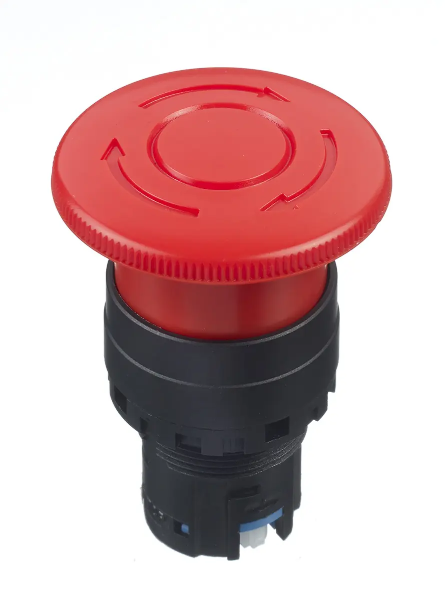 Produktfoto 1 von Idec HW Not-Aus-Schalter, 22 mm, Drehfreigabe, Kunststoff, IP65, IP20