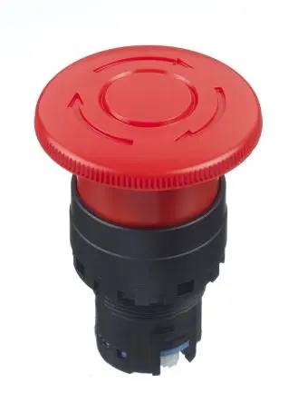 Produktfoto 1 von Idec HW Not-Aus-Schalter, 22 mm, Drehfreigabe, Kunststoff, IP65, IP20
