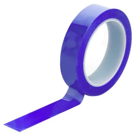 Produktfoto 1 von Hi-Bond HB 850 HB850 Polyester Abdeckband Blau, Stärke 0.07 mm Silikon-Kleber 12mm x 66 m