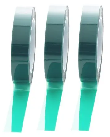 Produktfoto 1 von Hi-Bond HB 857DG Polyester Abdeckband Grün, Stärke 0.08 mm Silikon-Kleber 19mm x 66 m