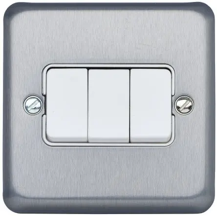Produktfoto 1 von MK Electric Albany Plus Breiter Wippschalter, Federbelastete Klappabdeckung, Drehbetätigter Verschluss, Plattenschalter,