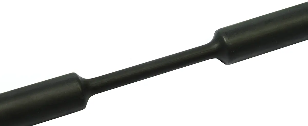 Produktfoto 1 von HellermannTyton TF31 Wärmeschrumpfschlauch, Polyolefin Schwarz, Ø 24 mm Schrumpfrate 3:1, Länge 30m