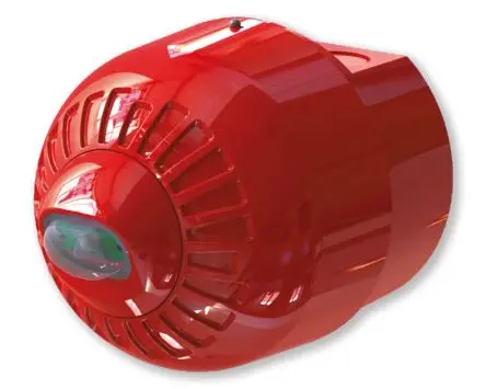 Produktfoto 1 von Klaxon Sonos Pulse LED Filament/Warnsummer Signalleuchte 60V dc Weiß Wand, Decke, Ø 98 mm x 117 mm IP65, IP21