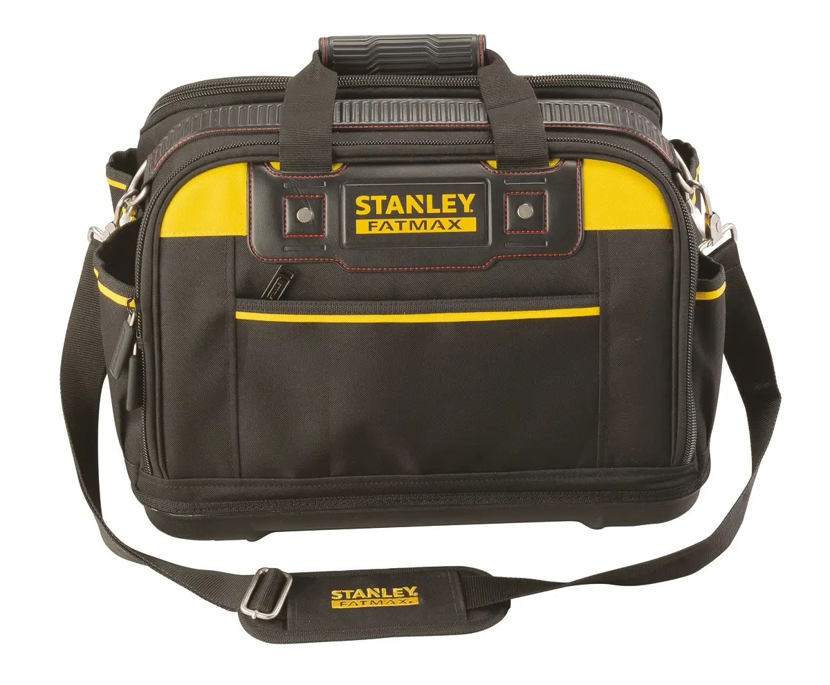 Produktfoto 1 von Stanley Gewebe Werkzeugtasche mit Zweiwegereißverschluss, 280 mm x 430 mm x 300 mm Schultergurt