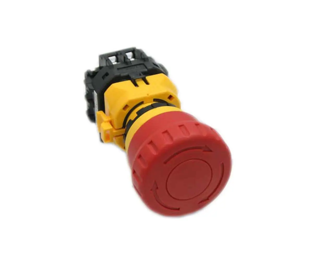 Produktfoto 1 von Idec XW1E Not-Aus-Drucktaster, Panel, Ø 22 mm, 2 Schließer/2 Öffner, Rot IP65, 80.7 mm, x 80.7 mm, Drehfreigabe