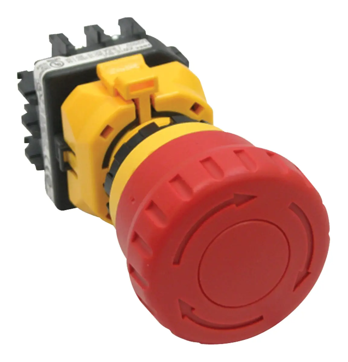 Produktfoto 1 von Idec XW1E Not-Aus-Drucktaster, Panel, Ø 22 mm, 1 Schließer, 3 Öffner, Rot IP65, 80.7 mm, x 80.7 mm, Drehfreigabe