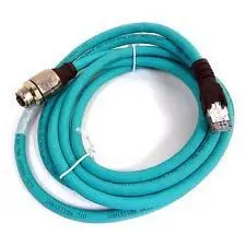Turck M12, RJ45 Ethernet-Kabel, 3 m, Blaugrün, Aussen ø 7.7 mm Außen-ø , Thermoplastisches Elastomer