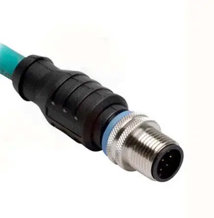 Produktfoto 1 von Turck M12, RJ45 Ethernet-Kabel, 10 m, Blaugrün, Thermoplastisches Elastomer