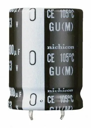 Nichicon GU Einrastmontage Kondensator 220 μF ±20 % / 450V dc, Ø 35 mm x 30 mm x 30 mm, 105 °C
