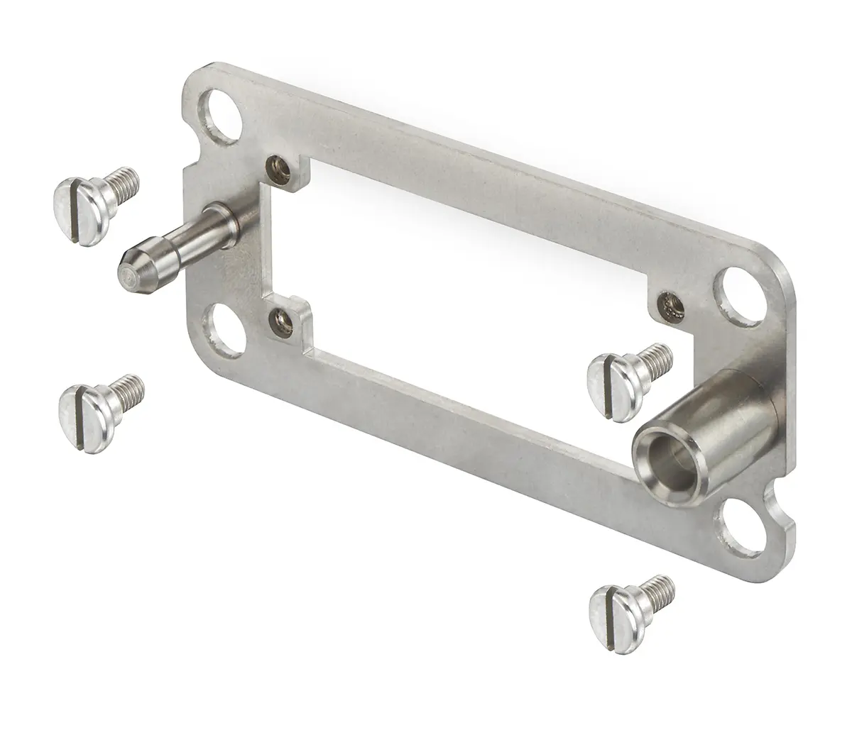 Produktfoto 1 von HARTING Han B Docking-Rahmen für Stromversorgungssteckverbinder in robuster Ausführung, Stecker/Buchse, Oben, 2-polig,