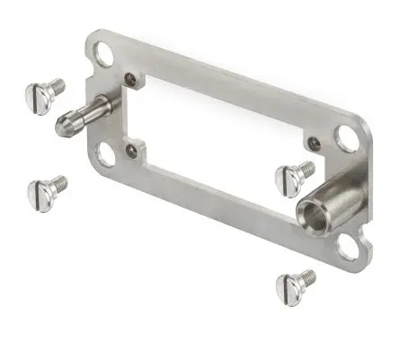 Produktfoto 1 von HARTING Han B Docking-Rahmen für Stromversorgungssteckverbinder in robuster Ausführung, Stecker/Buchse, Oben, 2-polig,