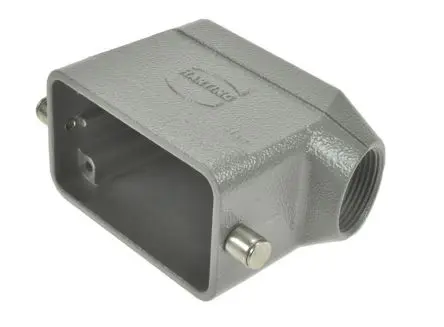 Produktfoto 1 von HARTING Han B Haube für seitliche Kabeleinführung 1 Hebel 1, Anschlusshaube 10B Steckverbinderkappe, IP65, IP66, IP67