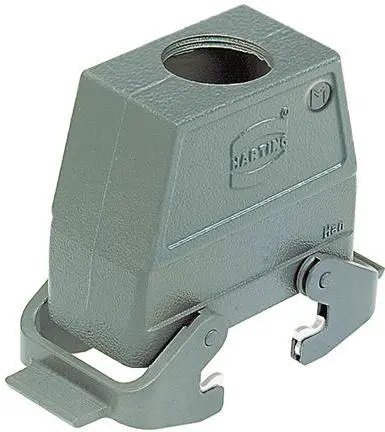 Produktfoto 1 von HARTING 1930 Kappe für robusten Stromversorgungsstecker Doppelter Hebel 2 16B Steckverbinderkappe, IP65