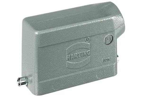 Produktfoto 1 von HARTING Han B Haube für seitliche Kabeleinführung Einhebel 1 24B Steckverbinderkappe, IP65, IP66, IP67