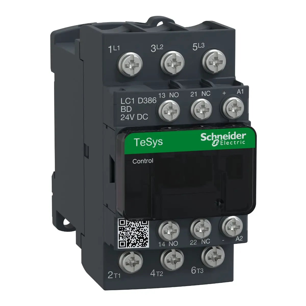 Produktfoto 1 von Schneider Electric TeSyS D Schütz 440V ac-Spule, 3-polig, 690V / 38 A 24V 1.8 kW 3 Schließer Motorsteuerung,