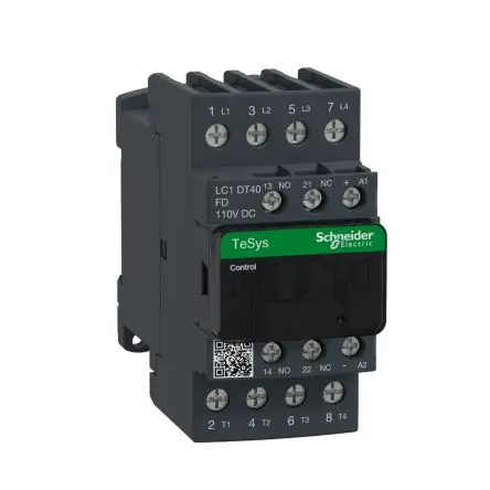 Schneider Electric TeSyS D Schütz 110V-Spule, 4-polig, 690V / 40 A 110V 3.2 W 4 Schließer Motorsteuerung,