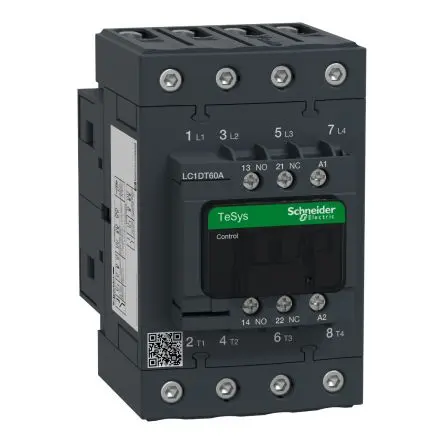 Schneider Electric TeSyS D Schütz 48V-Spule, 4-polig, 690V / 60 A 48V 5.8 W 4 Schließer Motorsteuerung,