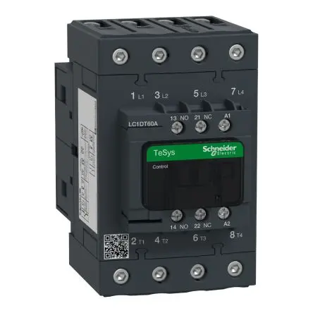 Schneider Electric TeSyS D Schütz 110V ac-Spule, 4-polig, 690V / 60 A 110V ac 5.8 W 4 Schließer Motorsteuerung,
