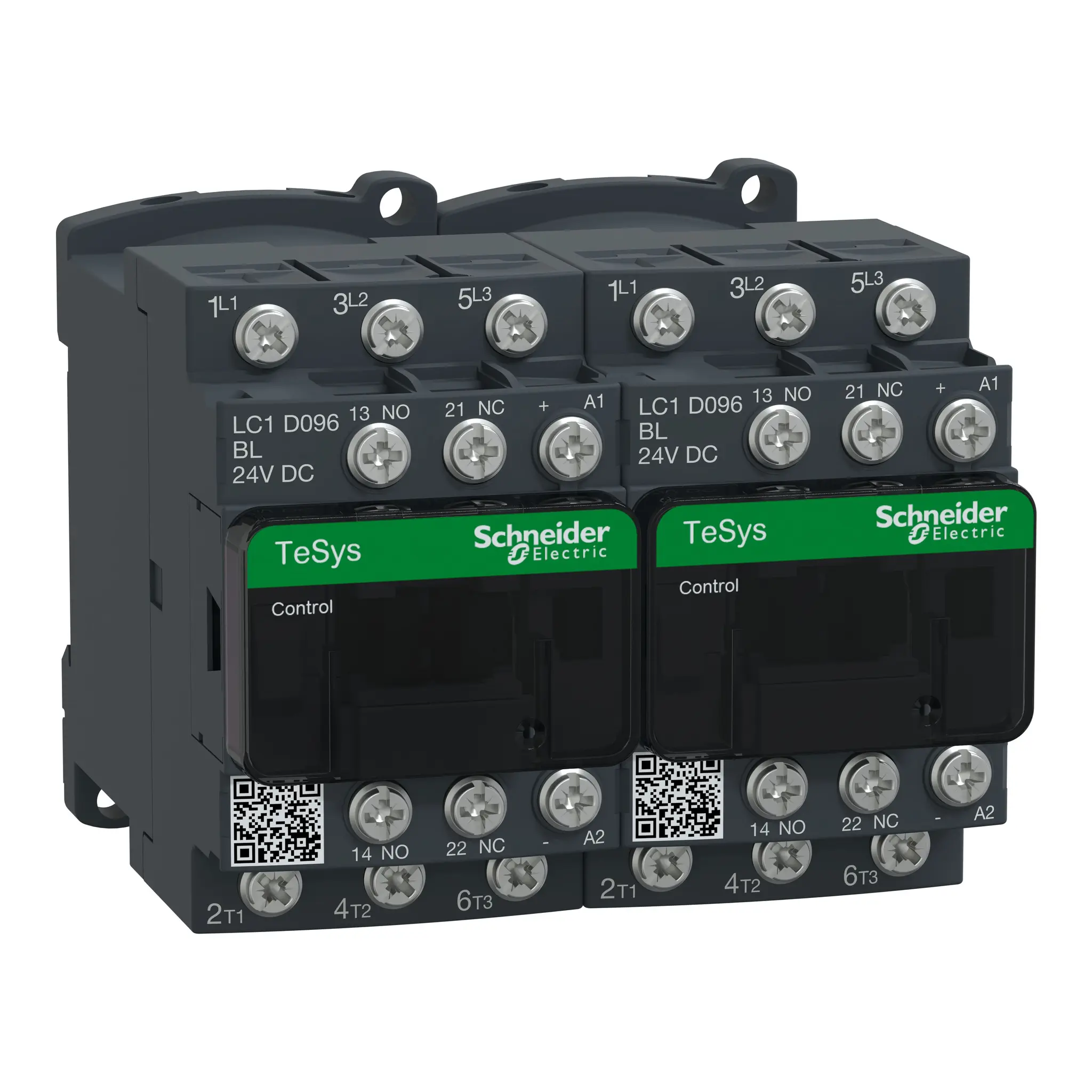 Produktfoto 1 von Schneider Electric TeSyS D Schütz 24V dc-Spule, 3-polig, 300 V dc, 690V ac / 9 A 24V dc 4 kW 3 Schließer Motorsteuerung,