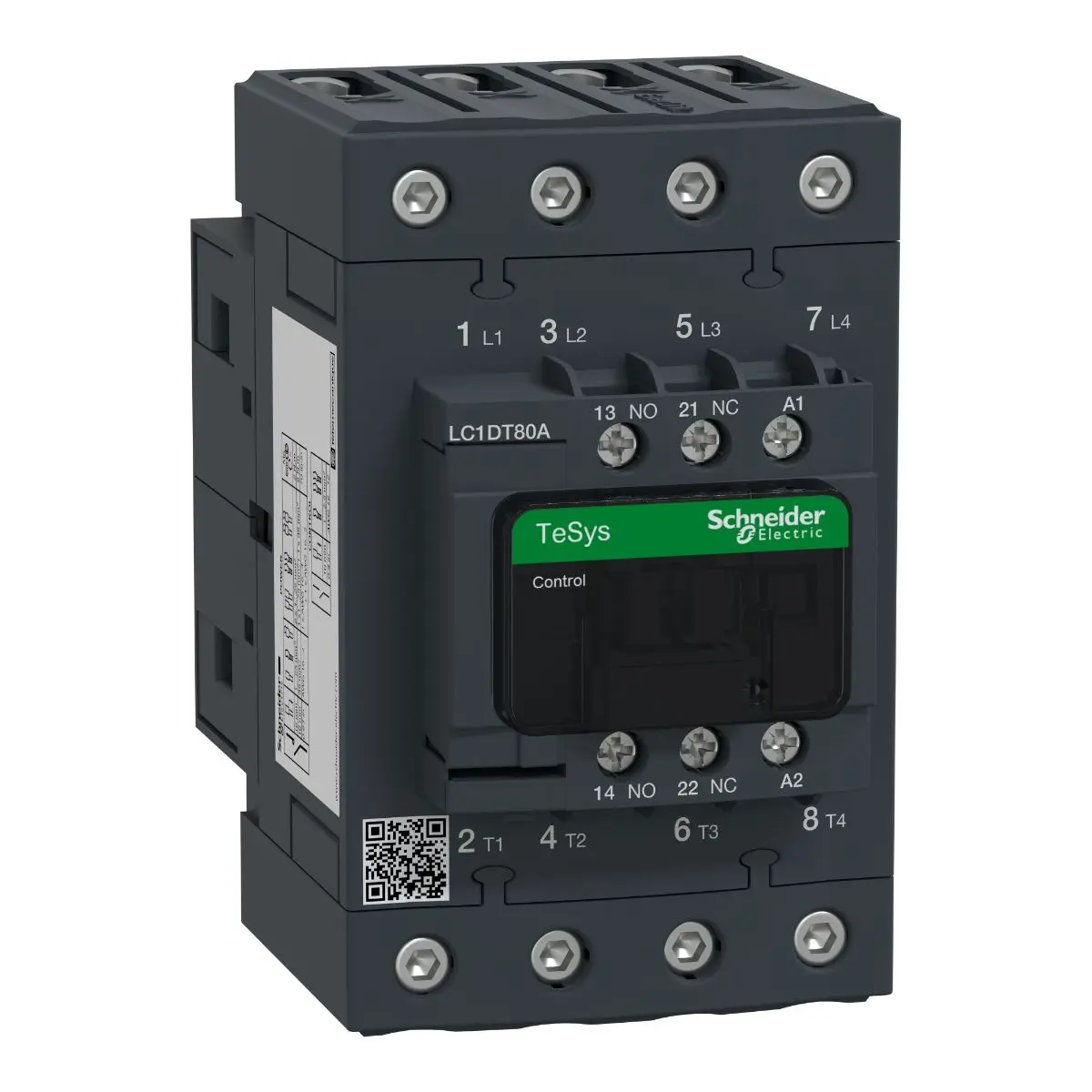 Produktfoto 1 von Schneider Electric LC1D Schütz 110 V ac-Spule, 4-polig, 690V / 80 A 110 V ac 5.8 W 4 Schließer Motorsteuerung