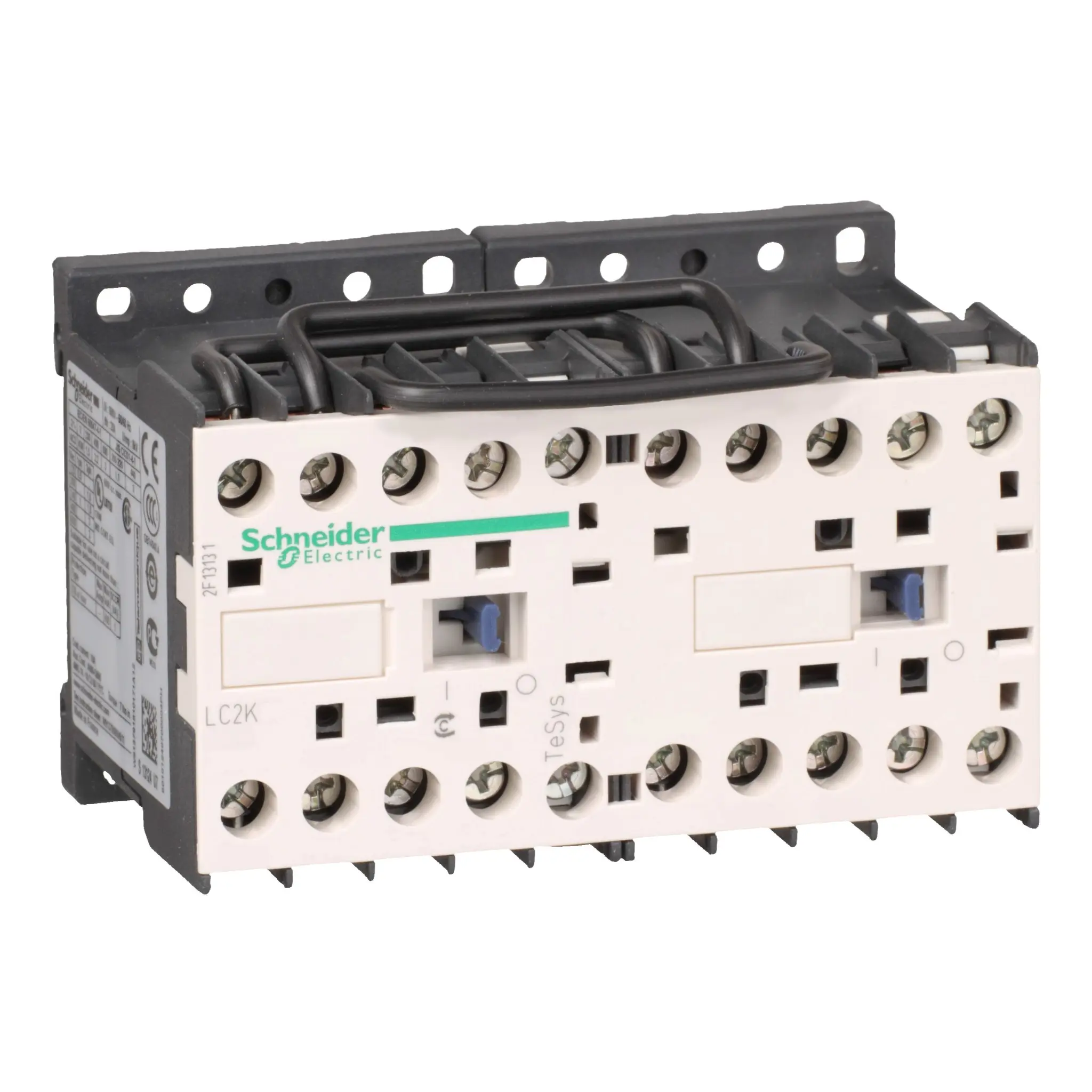 Produktfoto 1 von Schneider Electric TeSys K LC2K Leistungsschütz 24 V ac-Spule, 3 -polig , 690 V ac / 6 A 3 kW 3 Schließer Umkehrend