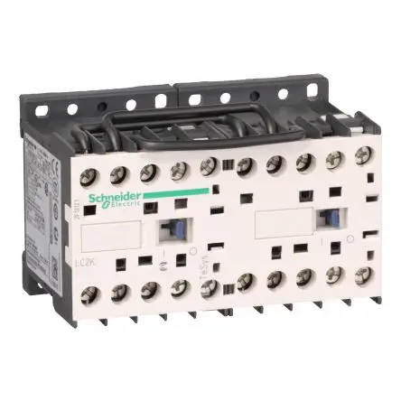Produktfoto 1 von Schneider Electric TeSyS K Schütz 24V ac-Spule, 3-polig, 690V ac / 6 A 230V 3 kW 3 Schließer Motorsteuerung, Umkehrend