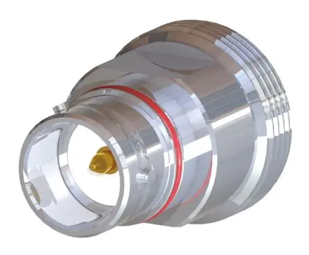 Produktfoto 1 von Radiall HF Adapter, 50 Ω, Gerade, 6GHz Stecker Buchse, Koaxial Nennspannung