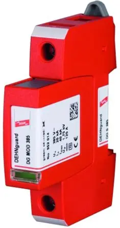 Produktfoto 1 von Dehn DG Überspannungsschutz Modul Arrester Typ 2 20 kA 500V, DIN-Hutschiene, -40 °C→80 °C