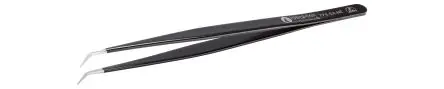 Produktfoto 1 von ideal-tek Edelstahl Pinzette, 155mm, Spitze Fein, Vierkant, Geknickt Antimagnetisch 1-teilig ESD-Sicherheit