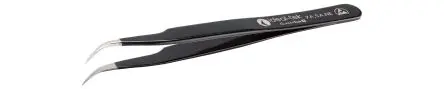 Produktfoto 1 von ideal-tek Edelstahl Pinzette, 120mm, Spitze Gebogen, Fein Antimagnetisch 1-teilig ESD-Sicherheit