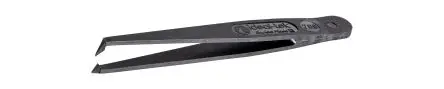 Produktfoto 1 von ideal-tek Kohlenstofffaser, Kunststoff Pinzette, 110mm, Spitze Sehr Fein, Geknickt, Kurz 1-teilig ESD-Sicherheit