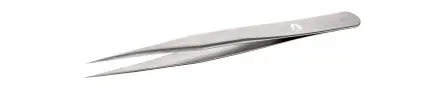 Produktfoto 1 von ideal-tek Edelstahl Pinzette, 120mm, Spitze Sehr scharf Antimagnetisch 1-teilig