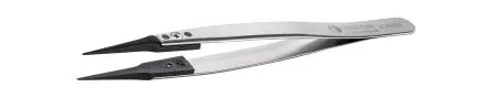 Produktfoto 1 von ideal-tek Kohlenstofffaser, Kunststoff Pinzette, 130mm, Spitze Gerade, Extrafein, Sehr Fein Antimagnetisch 1-teilig