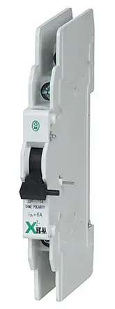 Produktfoto 1 von Eaton FAZ Hilfskontakt 2-polig DIN-Hutschiene, 1 Schließer/1 Öffner mit Schraube Anschluss 6 A, 250V ac