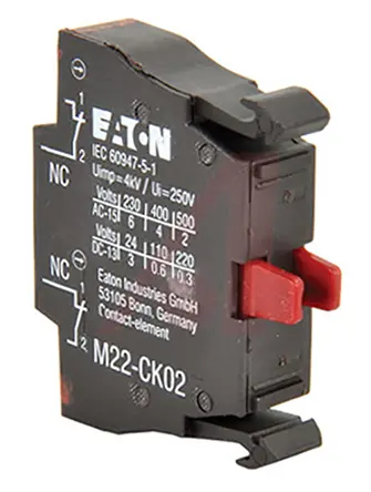 Produktfoto 1 von Eaton RMQ Titan M22 Kontaktblock 2 Öffner 230 V ac, 220V dc