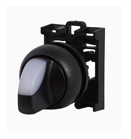 Produktfoto 1 von Eaton RMQ Titan Wählschalterkopf Beleuchtet Weiß 2-Positionen 22mm Drehkopf Rastend