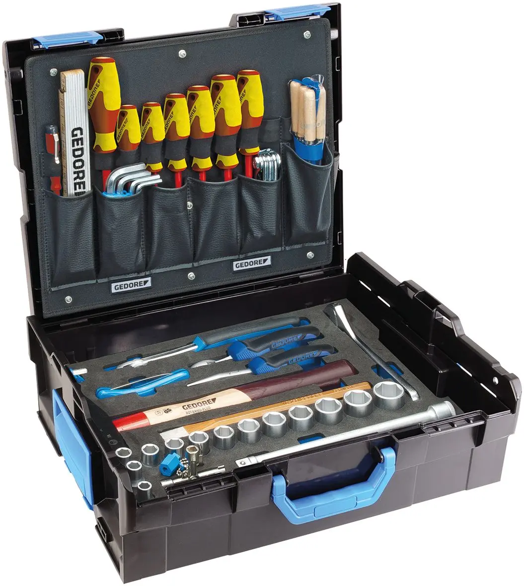 Produktfoto 1 von Gedore VDE 1000V zugelassen Mechaniker Werkzeugsatz, Tasche 58-teilig