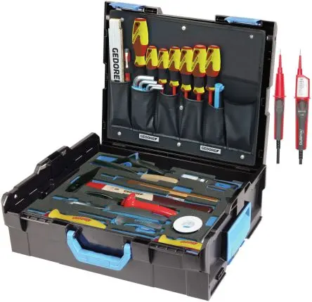 Produktfoto 1 von Gedore VDE 1000V zugelassen Elektriker-Werkzeugsatz Werkzeugsatz, Tasche 36-teilig