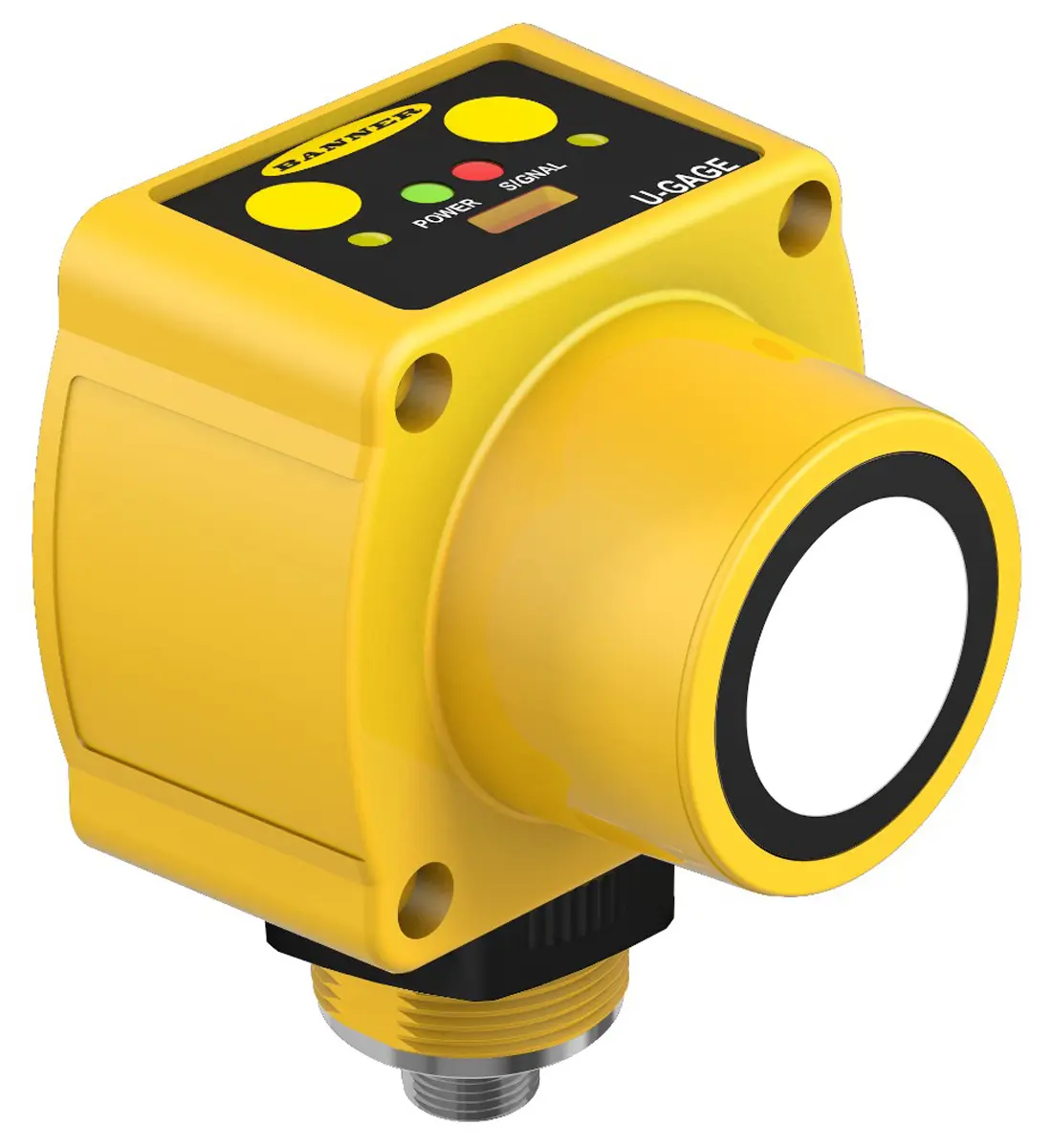 Produktfoto 1 von Banner QT50ULB M12 Näherungssensor Ultraschall, Kubisch 8 m 0-10 V/4-20 mA 10 → 30 V dc / 20 mA, IP67