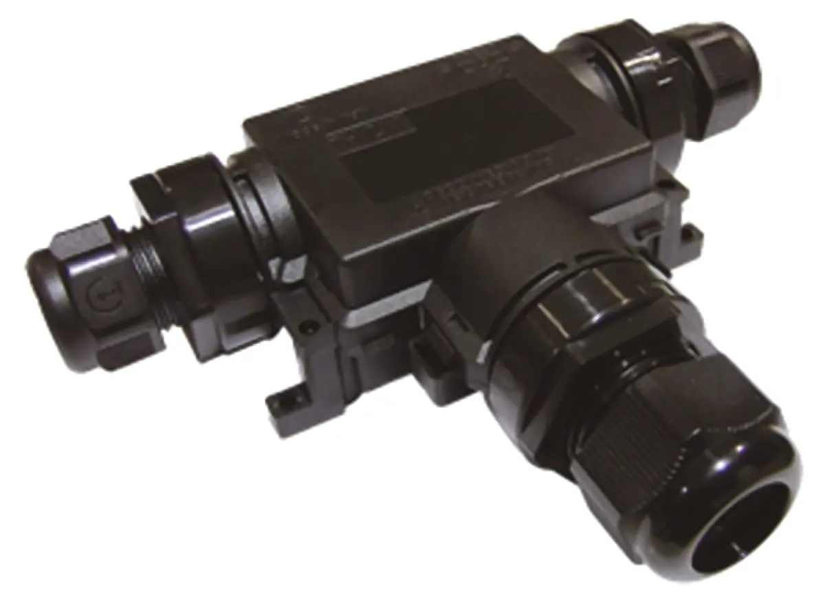 Techno TH211 Klemmblock-Gehäuse, Nylon, Kabel, IP65 3 Kontakte, 8 to 17 mm², 125 °C max.