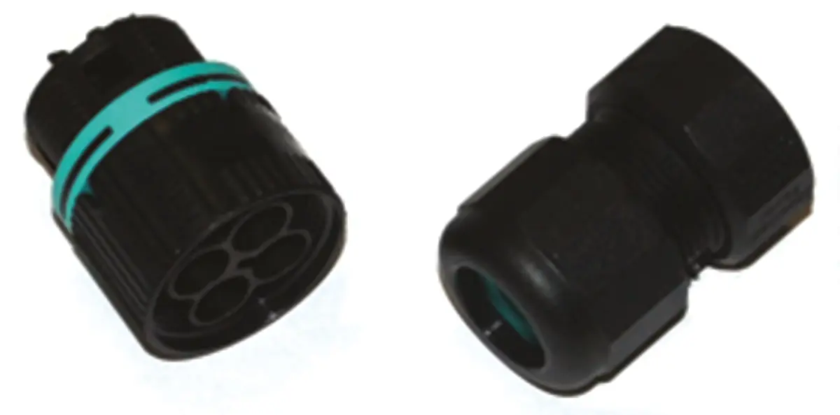 Produktfoto 1 von Techno TH387 Klemmblock-Gehäuse, Nylon, Kabel, IP68 2 Kontakte, 7 to 12 mm², 125 °C max.