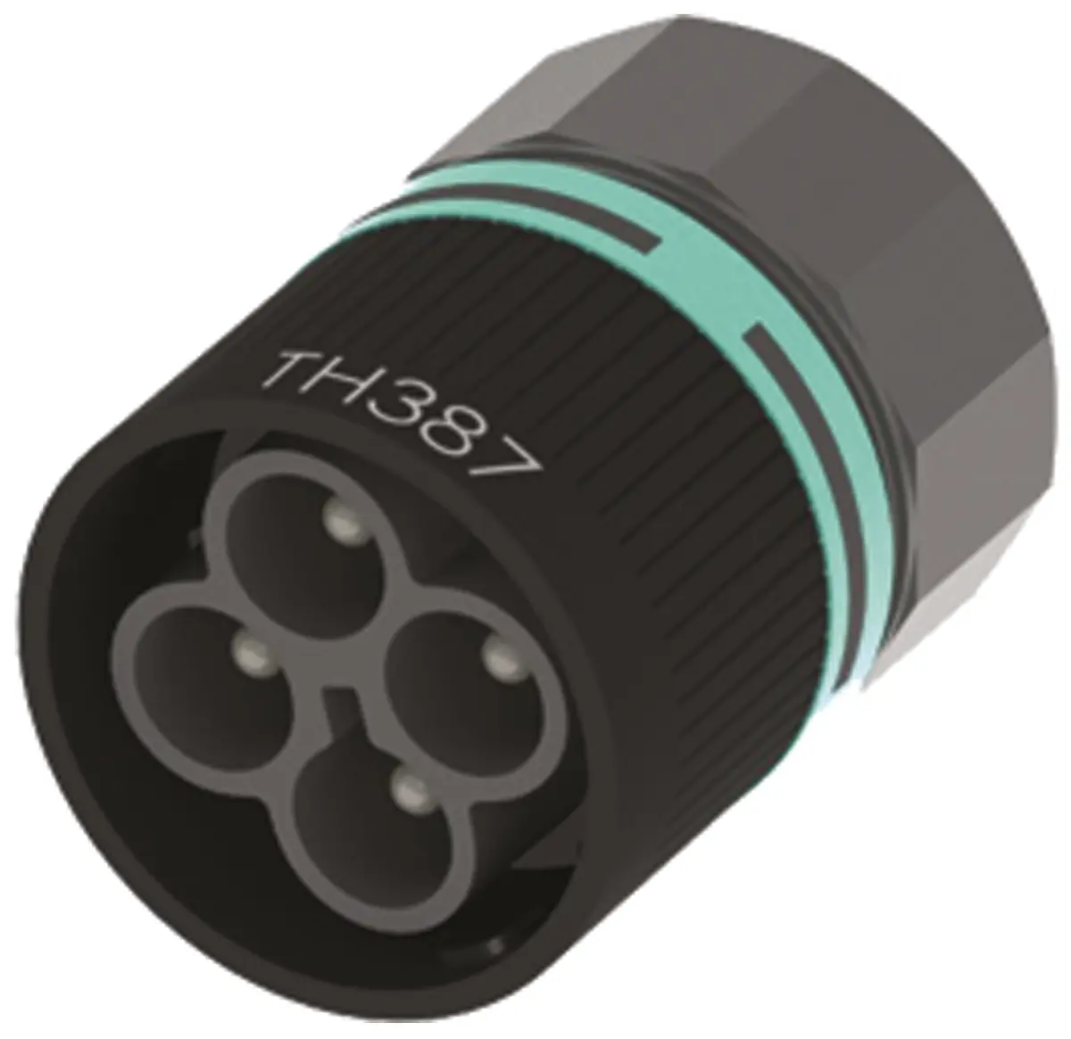 Produktfoto 1 von Techno TH387 Klemmblock-Gehäuse, Nylon, Kabel, IP68 4 Kontakte, 7 to 12 mm², 125 °C max.