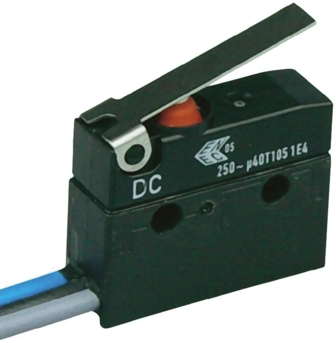 Produktfoto 1 von ZF Mikroschalter Hebel-Betätiger Kabel, 10 A @ 250 V ac, 1-poliger Wechsler IP 67 340 CN -40°C - +120°C
