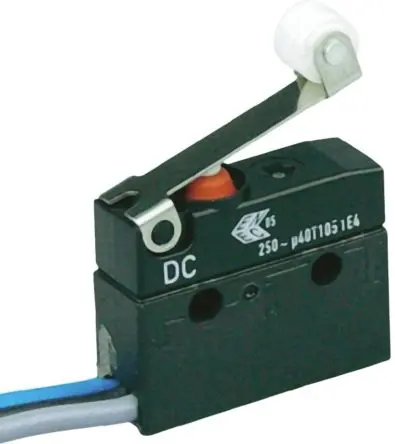 Produktfoto 1 von ZF Mikroschalter Rollen-Betätiger Kabel, 1-poliger Wechsler, 250 V ac, 6A IP67 200cN -40 °C - 120 °C