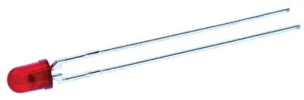 Kingbright L934 Durchsteckmontage LED Rot 2.1 V, 40 °, 2-Pin 3 mm (T-1)