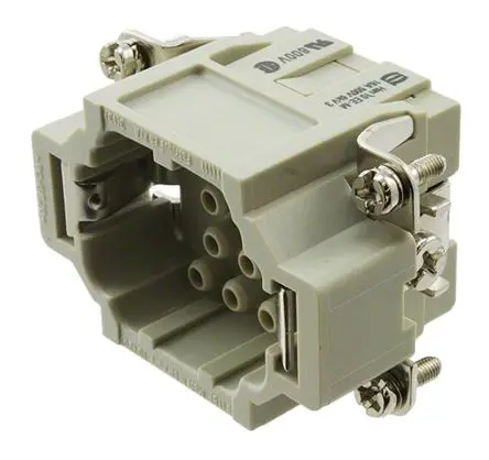 Produktfoto 1 von HARTING 932 Industrie-Steckverbinder Kontakteinsatz Stecker, 10-polig 16A, Kabel, Steckverbindereinsatz