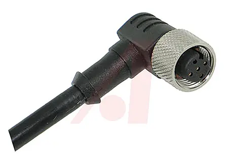 Produktfoto 1 von Banner EZ-LIGHT K50L, 5-polig Sensor-Betätigungselementkabel, M12, Rechtwinklig Buchse / Freies Ende Nicht abgeschlossen