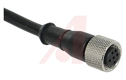 Produktfoto 1 von Banner EZ-LIGHT K50L, 5-polig Sensor-Betätigungselementkabel, M12, Gerade Buchse / Nicht abgeschlossen